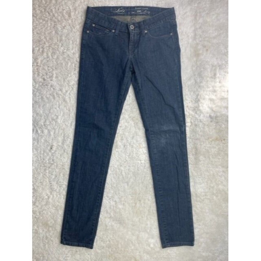Levi Slight Curve Size 26 Womens Jeans Dark Wash Skinny Stretch Low Rise